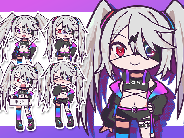 VOICEVOXぞん子デフォルメ立ち絵